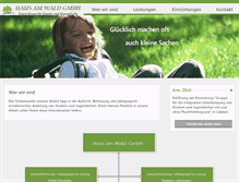 Tablet Screenshot of haus-am-wald.com